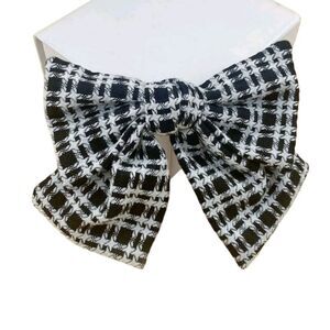 Plaid Bow Barrette 